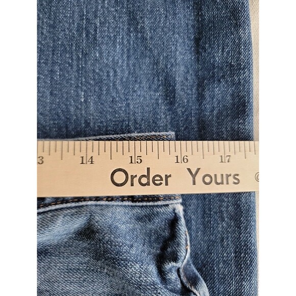 J Crew Mens 32x29 Jeans Urban Slim Fit Straight Cotton Distressed Mid Rise Blue - Picture 7 of 16